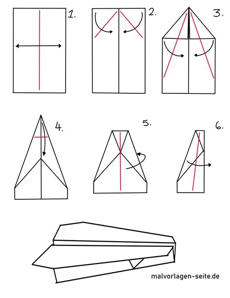 Anleitungen Zum Falten Von Papierfliegern Papierflugzeuge Basteln
