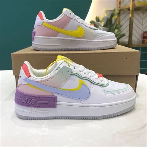 Listo Stock Air Force 1 Sombra Pastel Lavado Coral Mujeres Af1 Airforce