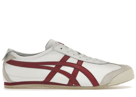 Asics Onitsuka Tiger Mexico 66 White Burgundy White Burgundy