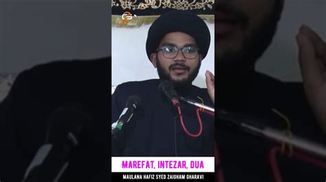 Imam Mahdi Ajtfs Ke Intezar Me Maut Maulana Hafiz Syed Zaigham