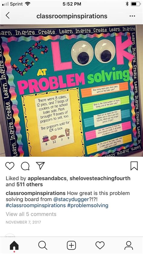 Look At Problem Solving Math Classroom Decorations Math Bulletin