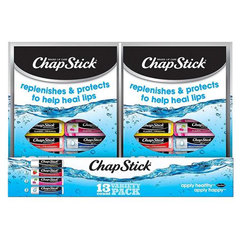 ChapStick Variety Pack (Classic Original, Cherry, Strawberry Flavors ...