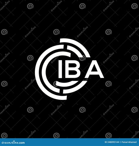 IBA Letter Logo Design On Black Background. IBA Creative Initials Letter Logo Concept. IBA ...