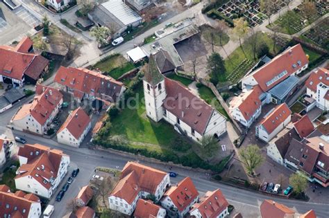 Gerlingen Aus Der Vogelperspektive Kirchengeb Ude Petruskirche Im