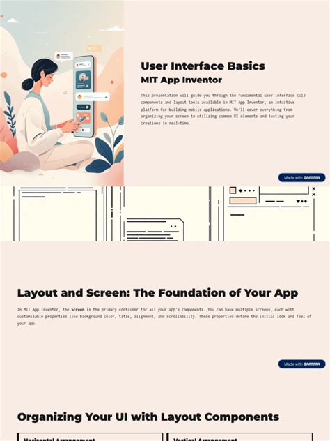 user interface basics  mobile app page layout