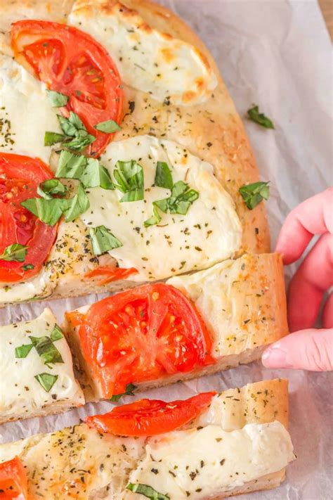 Easy Homemade Flatbread Pizza Recipe Hostess At Heart