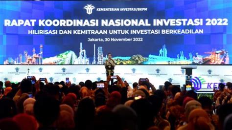 Buka Rakornas Investasi Presiden Investasi Jadi Rebutan Semua