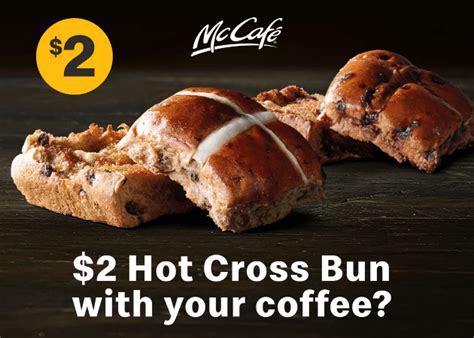 DEAL McDonald S Hot Cross Bun With Coffee Purchase Frugal Feeds