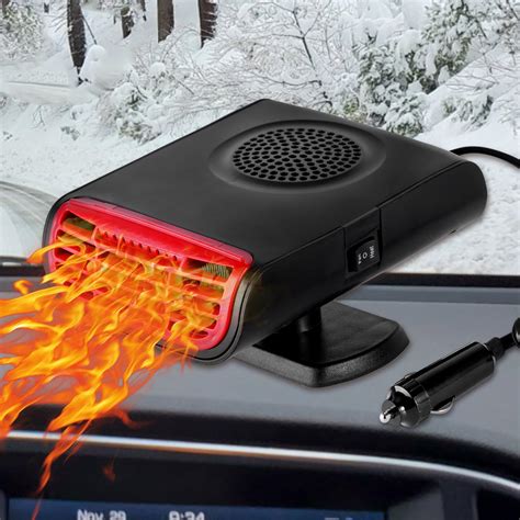 12V 150W Portable Car Heater, Electric Vehicle Powered, Defroster for Cars, SUVs, Trucks, Plugs ...