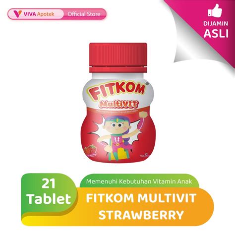 Jual Fitkom Multivit Strawberry Memenuhi Kebutuhan Vitamin Anak