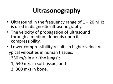 Ppt Lecture On Ultrasonography Powerpoint Presentation Free Download