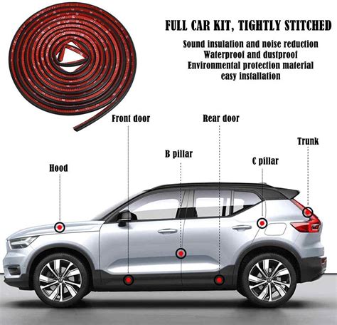 Auto T Rdichtung Selbstklebend Universal Gummidichtung F R Kfz T R