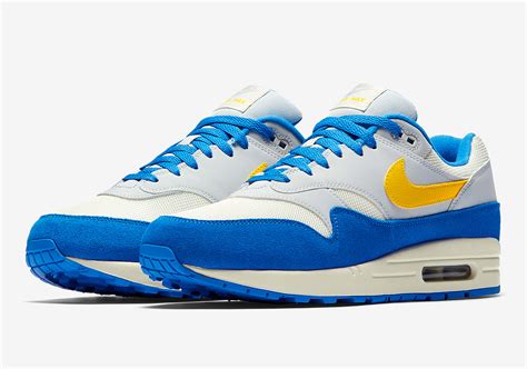 Nike Air Max 1 Blueyellow Ah8145 108 Release Info