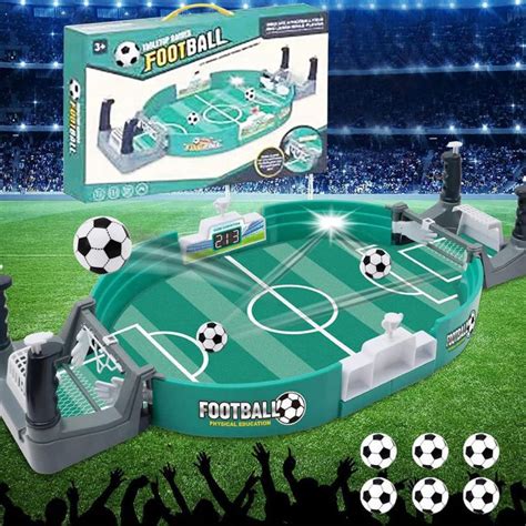 Mini Table Football Game with 6 Pieces Mini Football - Kourani Online