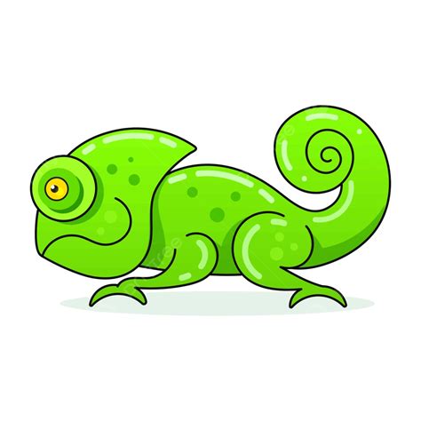 Chameleon Icon Cartoon Illustration Of Walking Chameleon Cartoon Exotic