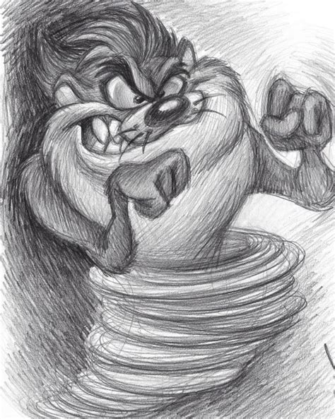 Tasmanian Devil Taz Original Drawing Joan Vizcarra Catawiki