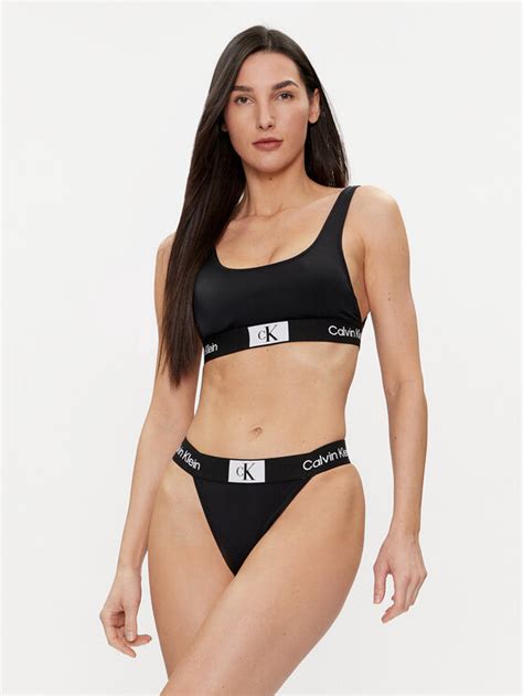 Calvin Klein Swimwear Bikini Partea De Jos KW0KW02351 Negru Modivo Ro