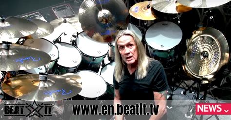 Nicko McBrain and his new British Drum Co. kit | Beatit.tv