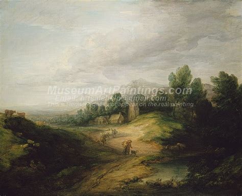 Landscape Paintings Wooded Upland Landscape