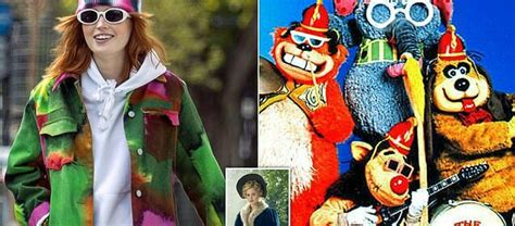 Ellie Bamber Sports Garish Outfit Akin To Bingo From Banana Splits Hot Lifestyle News