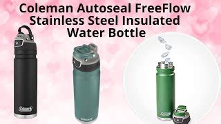 Coleman FreeFlow AUTOSEAL Insulated Stainless Steel Water Bottle Black