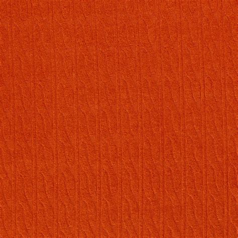 Viskose Strickstoff Zopfmuster Blutorange