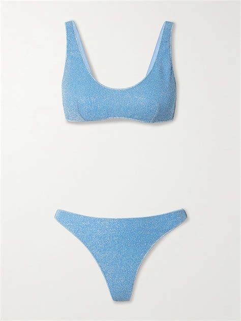 OSÉREE Lumière Sporty metallic bikini NET A PORTER