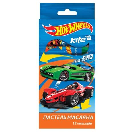 Пастели маслени Kite Hot Wheels цвята