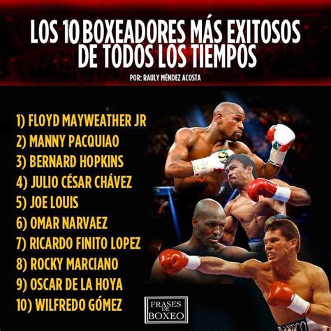 Los 10 Boxeadores más exitosos de todos los tiempos Boxeo Boxeadora