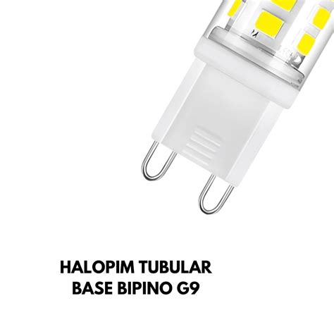 Lâmpada Led G9 10w Halopin Bipino 110v 220v Branco Quente 3000K Branco