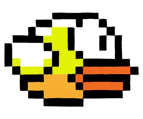 How to Draw Flappy Bird with Pixels in Easy Steps - How to Draw DatHow ...