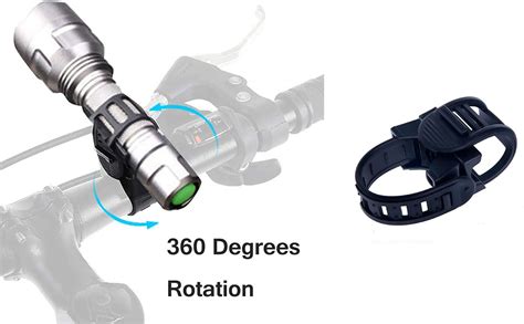 Amazon Bike Flashlight Mount 2Pcs Universal Bicycle Headlight