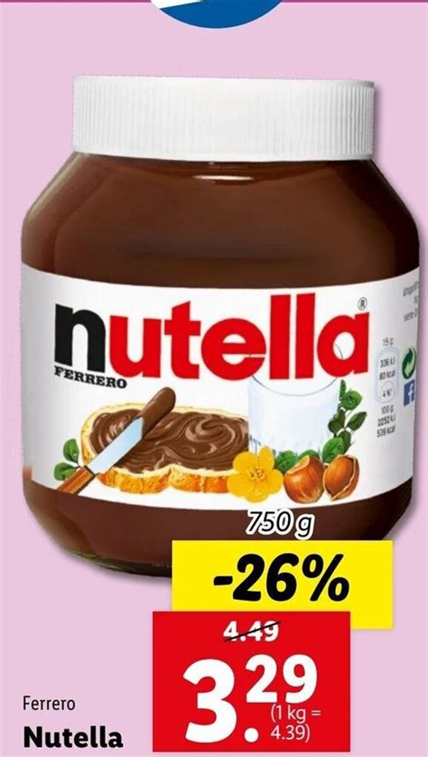 Ferrero Nutella G Angebot Bei Lidl