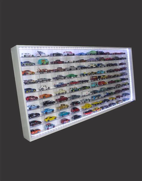Estante Expositor Hot Wheels Nichos Nicho Led Marujo MercadoLivre Repisas De Vidrio