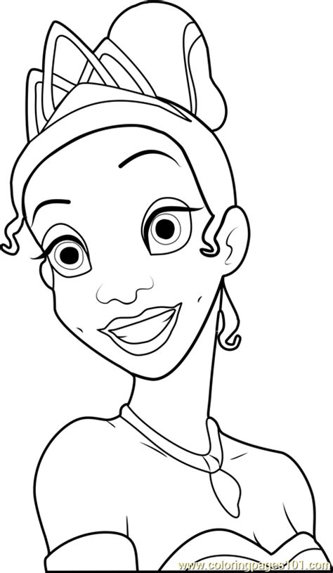 Princess Tiana Free Coloring Pages