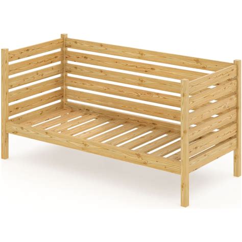 Тахта односпальная Solarius из массива сосны с реечным основанием и ...