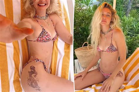 Gigi Hadid Shows Off Massive Dragon Tattoo On Hip In New Bikini Pics United States