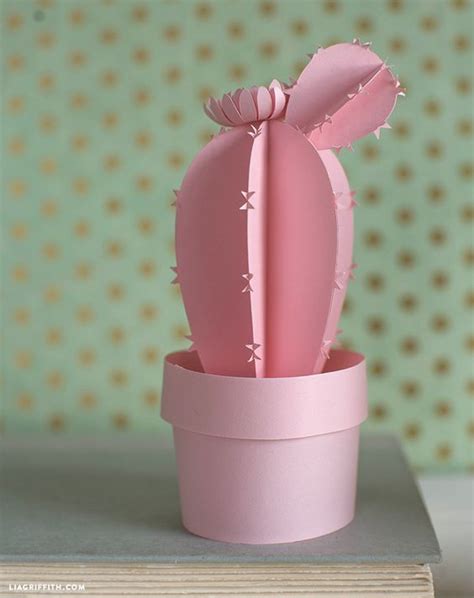 3d Potted Paper Cactus Paper Cactus Cactus Diy Diy Paper