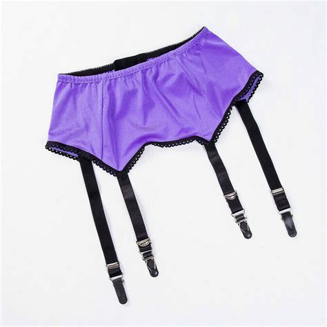 Alacki Womens Multicolor Sexy High Waist Garter Belt 4 Straps