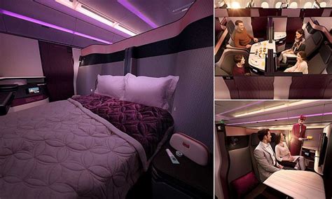 Qatar Airways Launches Double Beds In Business Class Daily Mail Online