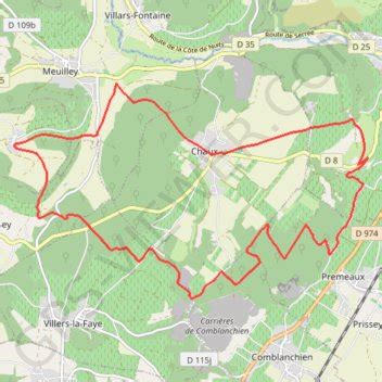 Trace Gps Nuits Saint Georges Chaux Itin Raire Parcours