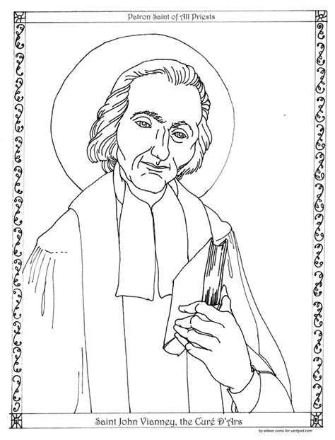 Coloring Pages Catholic Saints