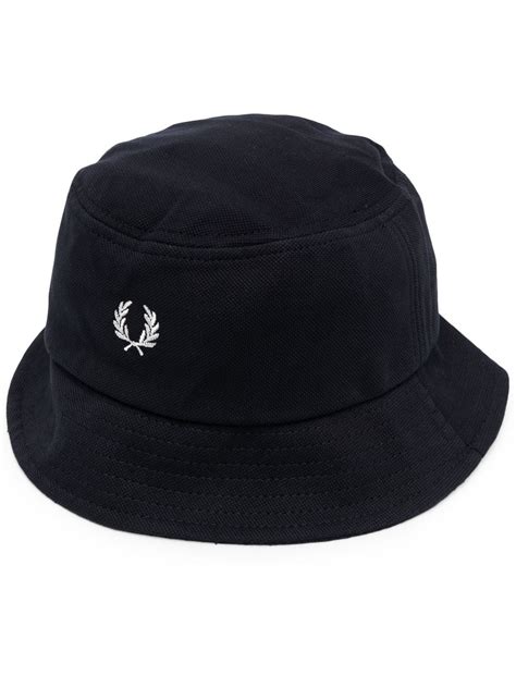 Fred Perry Embroidered Logo Bucket Hat In Blue ModeSens