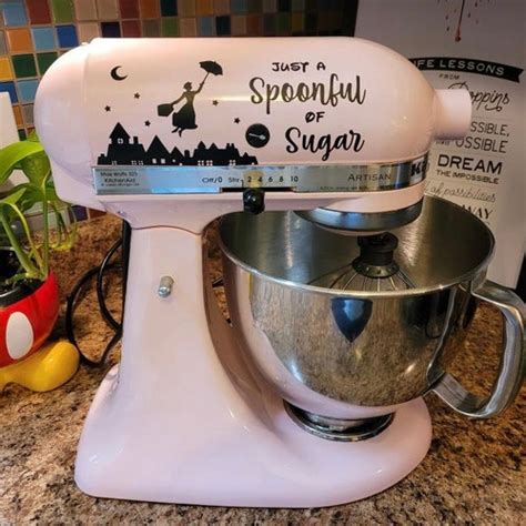 Mary Poppins Decal Kitchen Aid Mixer Label Etsy