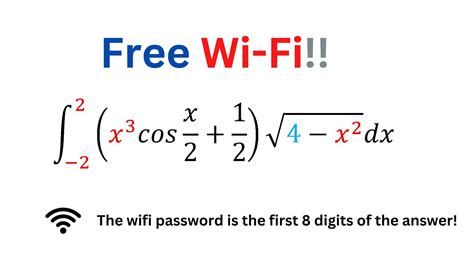 Chinese Students Have To Solve This Integrals For Wifi Password Can