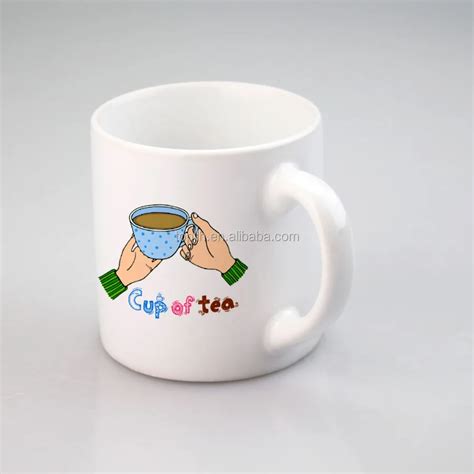 Topjlh 2024 Small Size White Blank Ceramic Sublimation Mug Custom