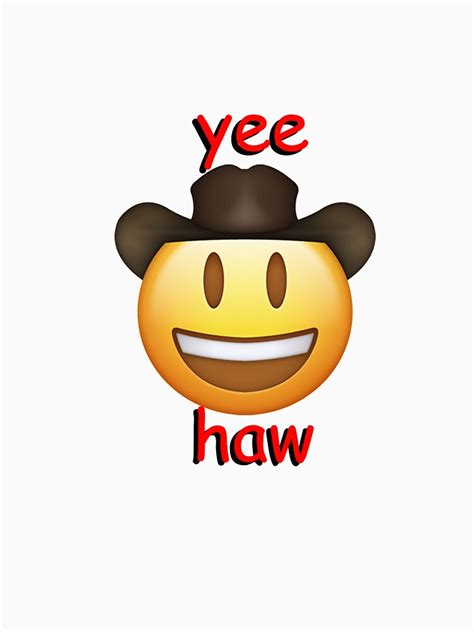 "yee haw cowboy emoji" T-shirt by Ettore13 | Redbubble