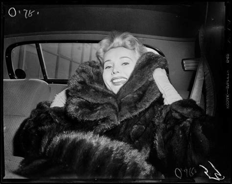 Zsa Zsa Gabor Silver Screen Liz Fur Coat Furs Front Row Pretty