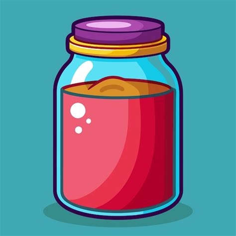 Premium Vector Jar Clipart Cartoon Style Vector Illustration