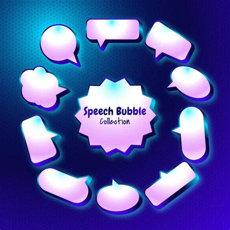 Premium Vector 3d Speech Bubble Collection